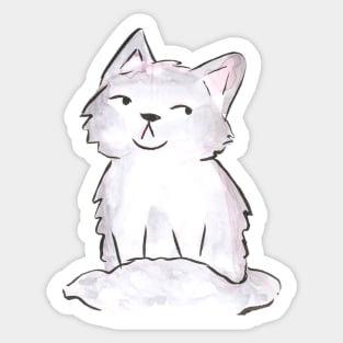 Fuss Cat Sticker